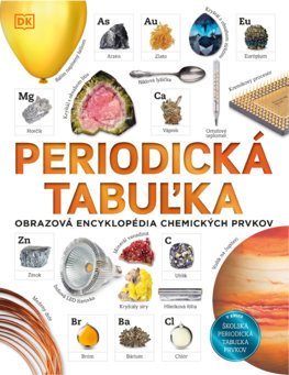Fotografia obálky knihy Periodická tabuľka, obrazová encyklopédia chemických prvkov